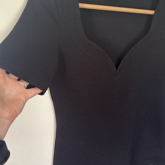 SHEIN Black Fitted Short Sleeve T-Shirt small - Picture 3 of 5